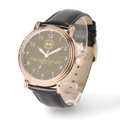 Personalized couple names minimal monogram  horloge (Hoek)