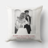 Personalized Couple Names & Year - Elegant Photo  Kussen (Voorkant)