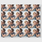 Personalized Couple Photo Cadeaupapier (Vlak)