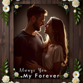 ✅Personalized Couple Photo |Custom Engagement Gift Canvas Afdruk