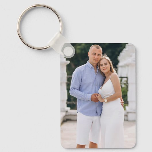 Personalized Couple Photo Love Memory Sleutelhanger (Voorkant)