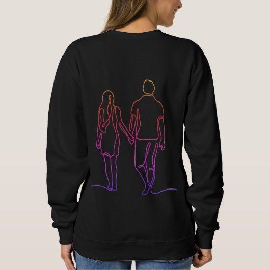Personalized Couple Sweatshirt  (Achterkant)