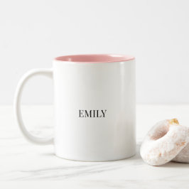Personalized Couple Two-Tone Mug – Custom Name Val Tweekleurige Koffiemok