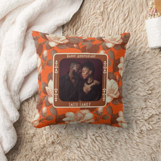 Personalized Couple Wedding Anniversary   Kussen (Deken)