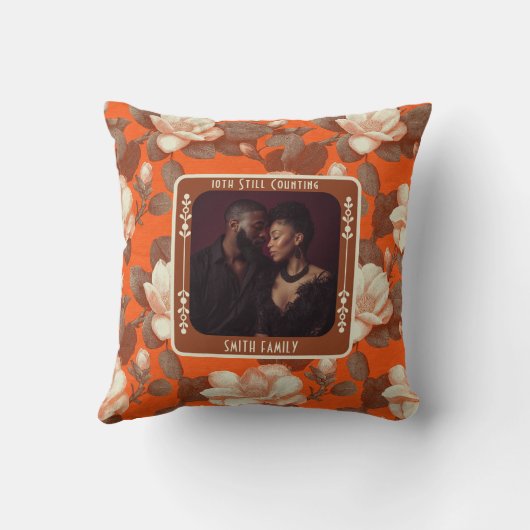 Personalized Couple Wedding Anniversary Kussen (Achterkant)