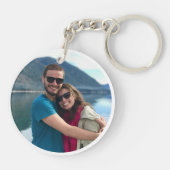 Personalized Couple's Names Photo Sleutelhanger (Achterkant)