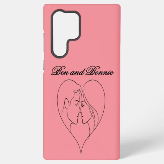 Personalized Couples Samsung & iPhone Case Galaxy Hoesje (Achterkant)