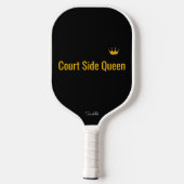 Personalized Court Side Queen Pickleball Mom Gift Pickleball Paddle (Achterkant)