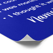 Personalized Courtside Excuses Pickleball Gift Poster (Hoek)