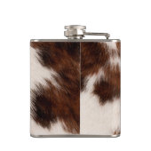 Personalized Cow Print Cowgirl Western Style Gift Heupfles (Achterkant)