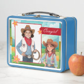 Personalized Cowgirl Lunch Box (In situ)