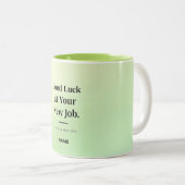 Personalized Coworker Farewell Mug – Custom Name Tweekleurige Koffiemok (Voorkant rechts)