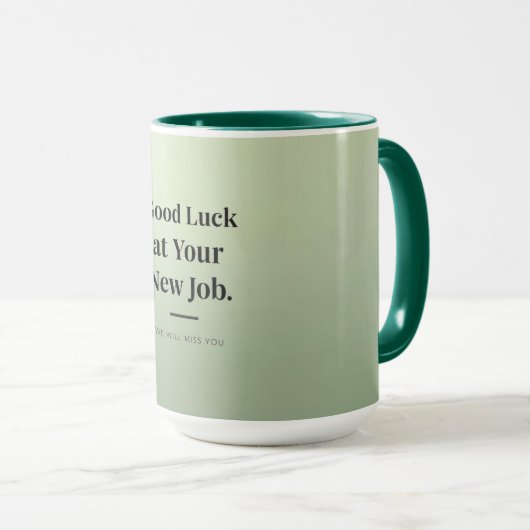 Personalized Coworker Farewell Mug –Office Goodbye Mok (Voorkant rechts)