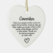 Personalized Coworker Gift, Appreciation Gift Keramisch Ornament (Rechts)