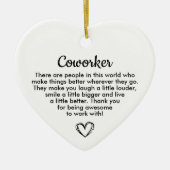 Personalized Coworker Gift, Appreciation Gift Keramisch Ornament (Voorkant)