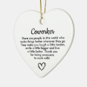 Personalized Coworker Gift, Appreciation Gift Keramisch Ornament (Links)