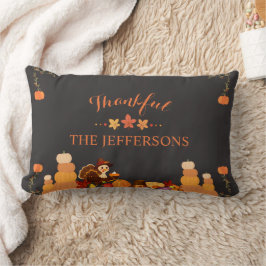 Personalized Cozy Autumn with Family Name Kussen