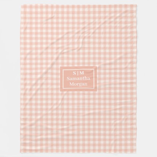 Personalized Cozy Blanket Chic Modern Aesthetic Fleece Deken (Voorkant)