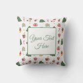 Personalized Cozy Christmas Cheer Throw Pillow Kussen (Voorkant)