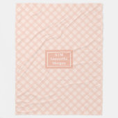 Personalized Cozy Coral Throw Chic Gift for Her Fleece Deken (Voorkant)