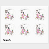 Personalized Cozy Daughter Gift Cute Self Care Ronde Sticker (Vel)
