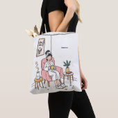 Personalized Cozy Daughter Gift Cute Self Care Tote Bag (Dichtbij)