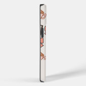 Personalized cozy Girly Bows & Coffee Pattern Case-Mate iPhone Case (Achterkant / Rechts)