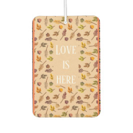 Personalized cozy kraft autumn background nature luchtverfrisser