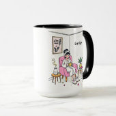 Personalized Cozy Mom Coffee Gift Cute Relaxing Mok (Voorkant rechts)