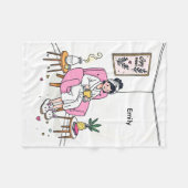 Personalized Cozy Mom Gift Soft Relaxing Self Care Fleece Deken (Voorkant (Horizontaal))