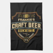 Personalized Craft Beer Label Brewing Company Bar  Theedoek (Verticaal)