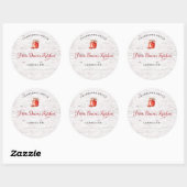 Personalized Cranberry Sauce Canning Stickers (Vel)