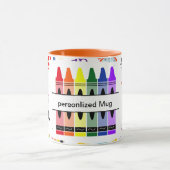 Personalized Crayon Back To School Mok (Midden)