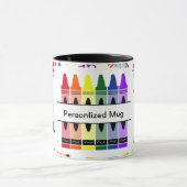 Personalized Crayon Back To School Mok (Midden)
