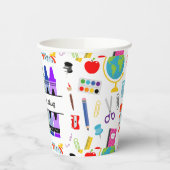 Personalized Crayon Back To School Papieren Bekers (Links)