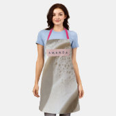 Personalized Creamy Minimal Texture Style Schort (Gedragen)