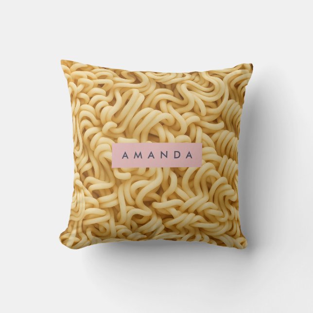Personalized Creamy Noodle Food Kussen (Voorkant)