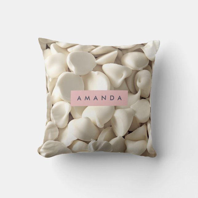 Personalized Creamy White Chocolate Candy  Kussen (Voorkant)