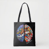 Personalized Creative Brain Arts & Music Name Chic Tote Bag (Voorkant)
