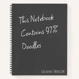 Personalized Creative Writing Humor Funny Doodle Notitieboek