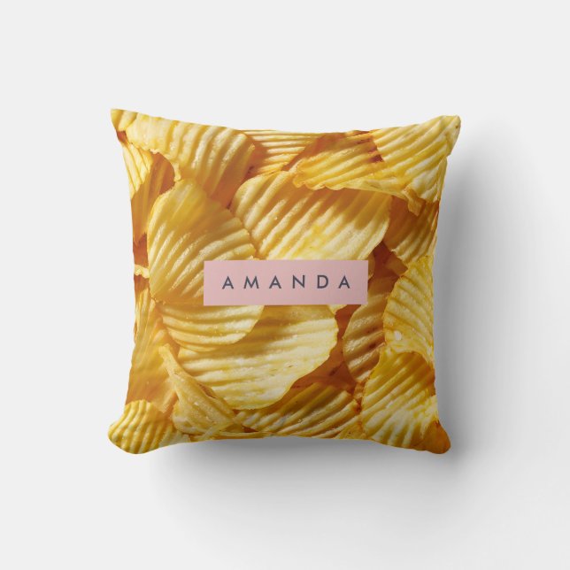 Personalized Crispy Potato Chip Design Kussen (Voorkant)