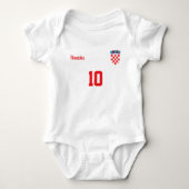 Personalized Croatia Baby Bodysuit (Voorkant)