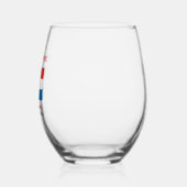 Personalized Croatia Flag  Wijnglas Zonder Voet (Links)