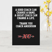 Personalized Cross Country Coach From Team XC Kaart (Gele Bloem)