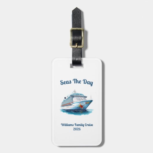 Personalized Cruise Door Marker Bagagelabel (Voorkant verticaal)