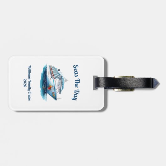 Personalized Cruise Door Marker Bagagelabel (Achterkant horizontaal)