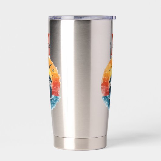 Personalized Cruise Ship Sunset Vacation  Geïsoleerde Drinkbeker (Links)