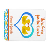 Personalized Cruising Ducks Cabin Door Magnet Magneet (Horizontaal)