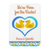 Personalized Cruising Ducks Cabin Door Magnet Magneet (Verticaal)