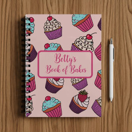 Personalized cupcake pattern recipe  notitieboek